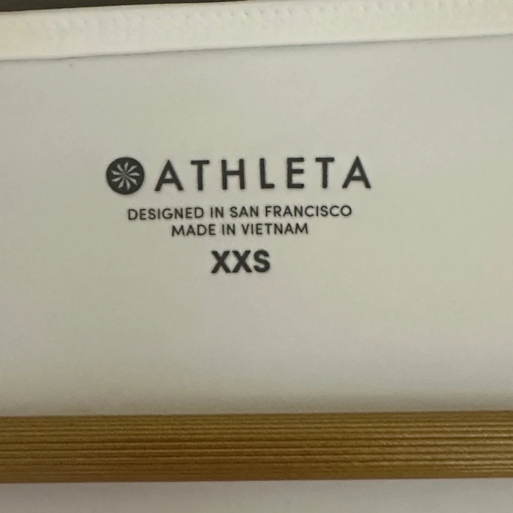 Athleta White Asymmetrical Tunic Stretch Top Minimalist Athleisure - Picture 2 of 9